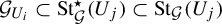 script upper G Subscript upper U Sub Subscript i Baseline subset of upper S t Subscript script upper G Superscript star Baseline left parenthesis upper U Subscript j Baseline right parenthesis subset of upper S t Subscript script upper G Baseline left parenthesis upper U Subscript j Baseline right parenthesis