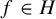 f element of upper H