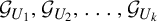 script upper G Subscript upper U 1 Baseline comma script upper G Subscript upper U 2 Baseline comma ellipsis comma script upper G Subscript upper U Sub Subscript k Subscript Baseline