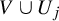 upper V union upper U Subscript j