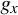 g Subscript x