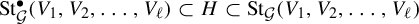 upper S t Subscript script upper G Superscript bullet Baseline left parenthesis upper V 1 comma upper V 2 comma ellipsis comma upper V Subscript script l Baseline right parenthesis subset of upper H subset of upper S t Subscript script upper G Baseline left parenthesis upper V 1 comma upper V 2 comma ellipsis comma upper V Subscript script l Baseline right parenthesis