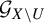 script upper G Subscript upper X minus upper U