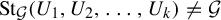 upper S t Subscript script upper G Baseline left parenthesis upper U 1 comma upper U 2 comma ellipsis comma upper U Subscript k Baseline right parenthesis not equals script upper G
