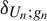 delta Subscript upper U Sub Subscript n Subscript semicolon g Sub Subscript n Subscript