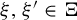 xi comma xi prime element of normal upper Xi