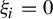 xi Subscript i Baseline equals 0