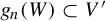 g Subscript n Baseline left parenthesis upper W right parenthesis subset of upper V prime