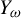 upper Y Subscript omega