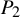 upper P 2