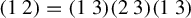 Start 1 By 2 Matrix 1st Row 1st Column 1 2nd Column 2 EndMatrix equals Start 1 By 2 Matrix 1st Row 1st Column 1 2nd Column 3 EndMatrix Start 1 By 2 Matrix 1st Row 1st Column 2 2nd Column 3 EndMatrix Start 1 By 2 Matrix 1st Row 1st Column 1 2nd Column 3 EndMatrix