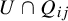 upper U intersection upper Q Subscript i j