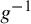 g Superscript negative 1