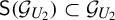 sans serif upper S left parenthesis script upper G Subscript upper U 2 Baseline right parenthesis subset of script upper G Subscript upper U 2