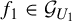 f 1 element of script upper G Subscript upper U 1