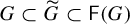 upper G subset of upper G overtilde subset of sans serif upper F left parenthesis upper G right parenthesis