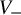 upper V Subscript minus
