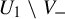 upper U 1 minus upper V Subscript minus