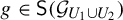 g element of sans serif upper S left parenthesis script upper G Subscript upper U 1 union upper U 2 Baseline right parenthesis