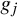 g Subscript j