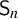 sans serif upper S Subscript n