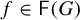 f element of sans serif upper F left parenthesis upper G right parenthesis