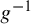 g Superscript negative 1