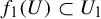 f 1 left parenthesis upper U right parenthesis subset of upper U 1