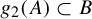 g 2 left parenthesis upper A right parenthesis subset of upper B