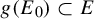 g left parenthesis upper E 0 right parenthesis subset of upper E