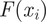 upper F left parenthesis x Subscript i Baseline right parenthesis