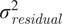 sigma Subscript r e s i d u a l Superscript 2