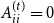 upper A Subscript i i Superscript left parenthesis t right parenthesis Baseline equals 0