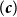 left parenthesis bold italic c right parenthesis