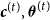 bold italic c Superscript left parenthesis t right parenthesis Baseline comma bold italic theta Superscript left parenthesis t right parenthesis