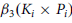 beta 3 left parenthesis upper K Subscript i Baseline times upper P Subscript i Baseline right parenthesis