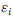 epsilon Subscript i