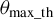 theta Subscript max bar th