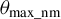 theta Subscript max bar nm