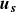 bold italic u Subscript bold italic s