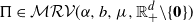 normal upper Pi element of script upper M script upper R script upper V left parenthesis alpha comma b comma mu comma double struck upper R Subscript plus Superscript d Baseline minus StartSet bold 0 EndSet right parenthesis