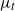mu Subscript t