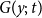 upper G left parenthesis y semicolon t right parenthesis