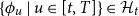 StartSet phi Subscript u Baseline vertical bar u element of left bracket t comma upper T right bracket EndSet element of script upper H Subscript t