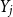 upper Y Subscript j