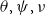 theta comma psi comma nu