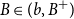 upper B element of left parenthesis b comma upper B Superscript plus Baseline right parenthesis
