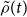 ModifyingAbove rho With tilde left parenthesis t right parenthesis