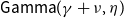 sans serif upper G sans serif a sans serif m sans serif m sans serif a left parenthesis gamma plus nu comma eta right parenthesis