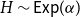 upper H tilde sans serif upper E sans serif x sans serif p left parenthesis alpha right parenthesis